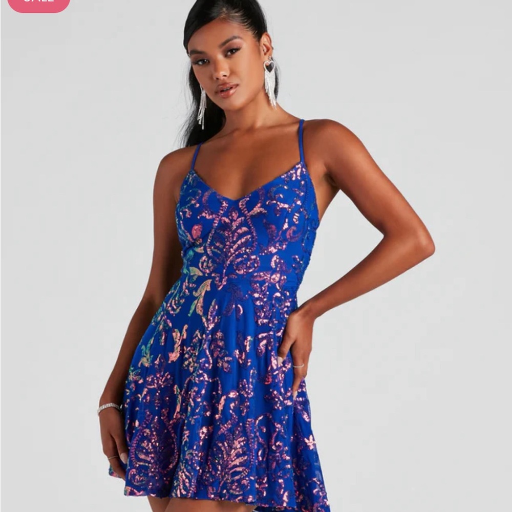 Windsor Leia Sleeveless Sequin Party (hoco) Dress